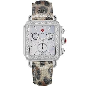 Leopard Michele Watch Band 18 mm.